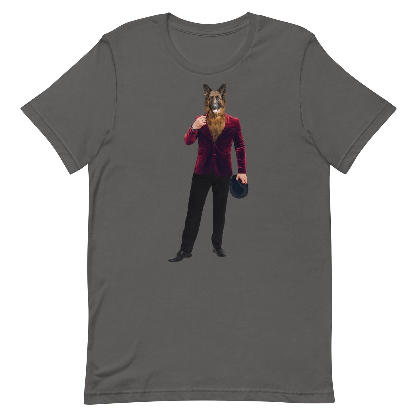 German Shepherd In A Suit Unisex t-shirt