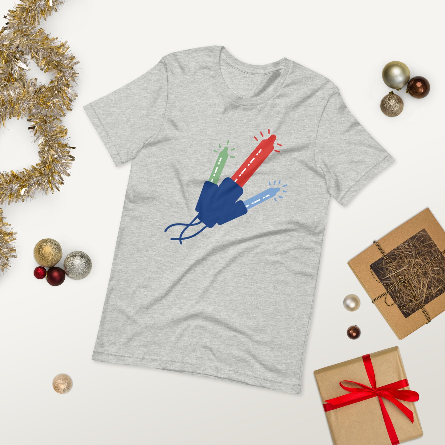 Christmas Lights Unisex t-shirt