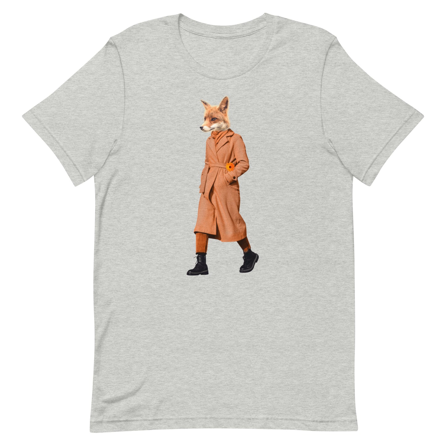 Fox In A Trench Coat Unisex t-shirt