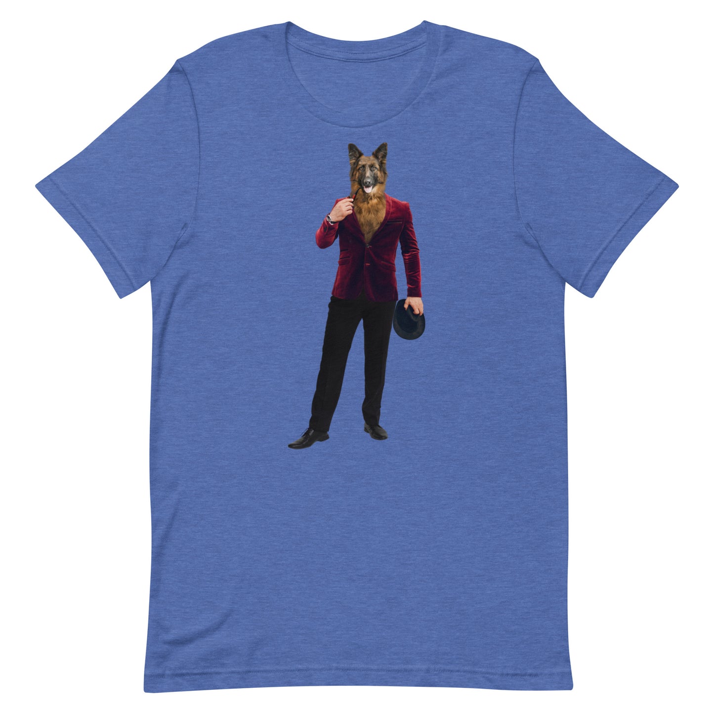 German Shepherd In A Suit Unisex t-shirt