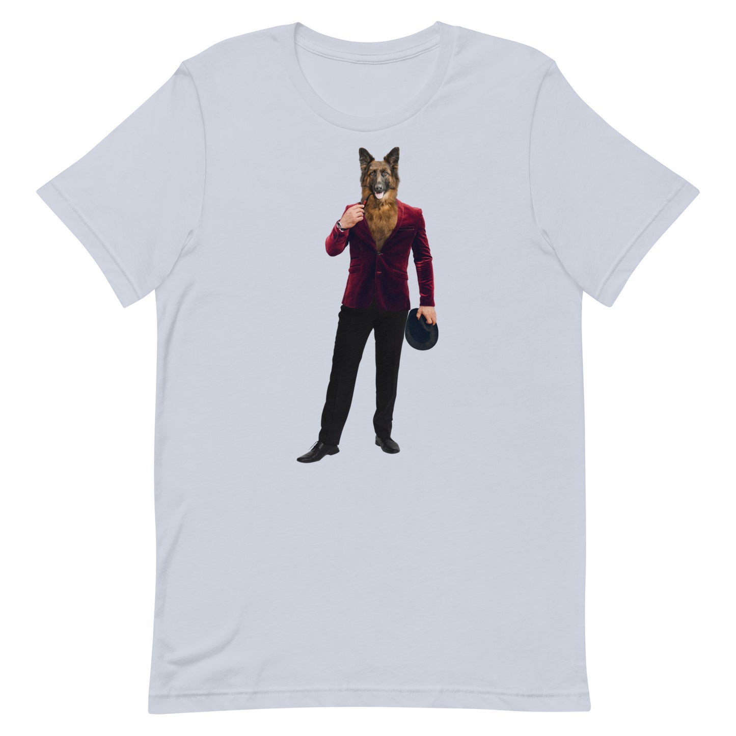 German Shepherd In A Suit Unisex t-shirt