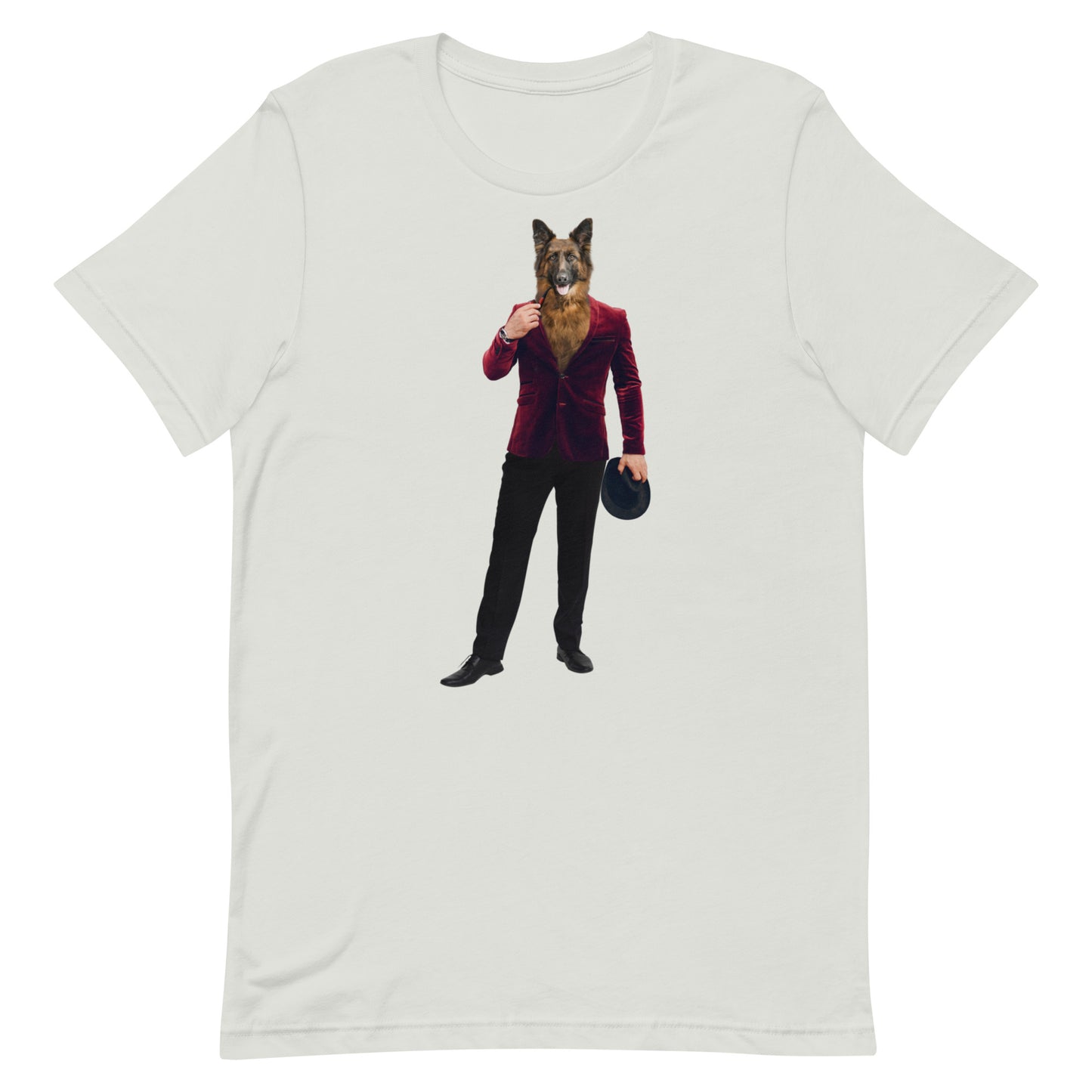 German Shepherd In A Suit Unisex t-shirt