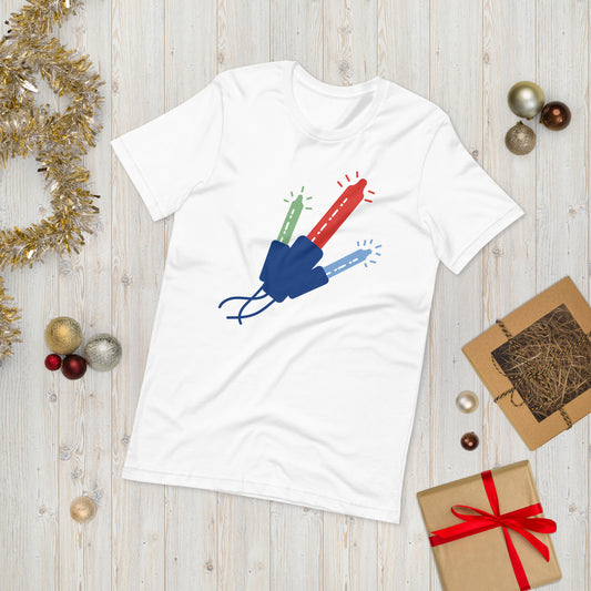 Christmas Lights Unisex t-shirt