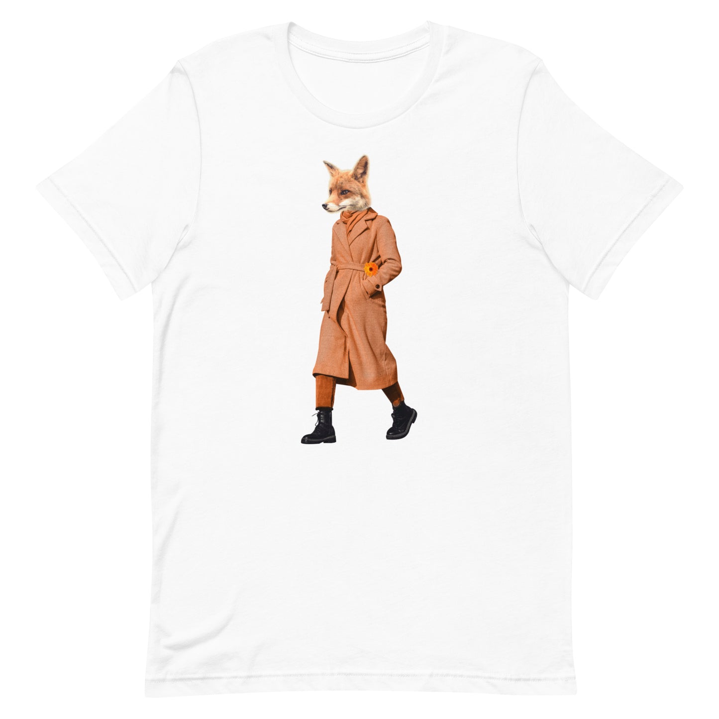 Fox In A Trench Coat Unisex t-shirt