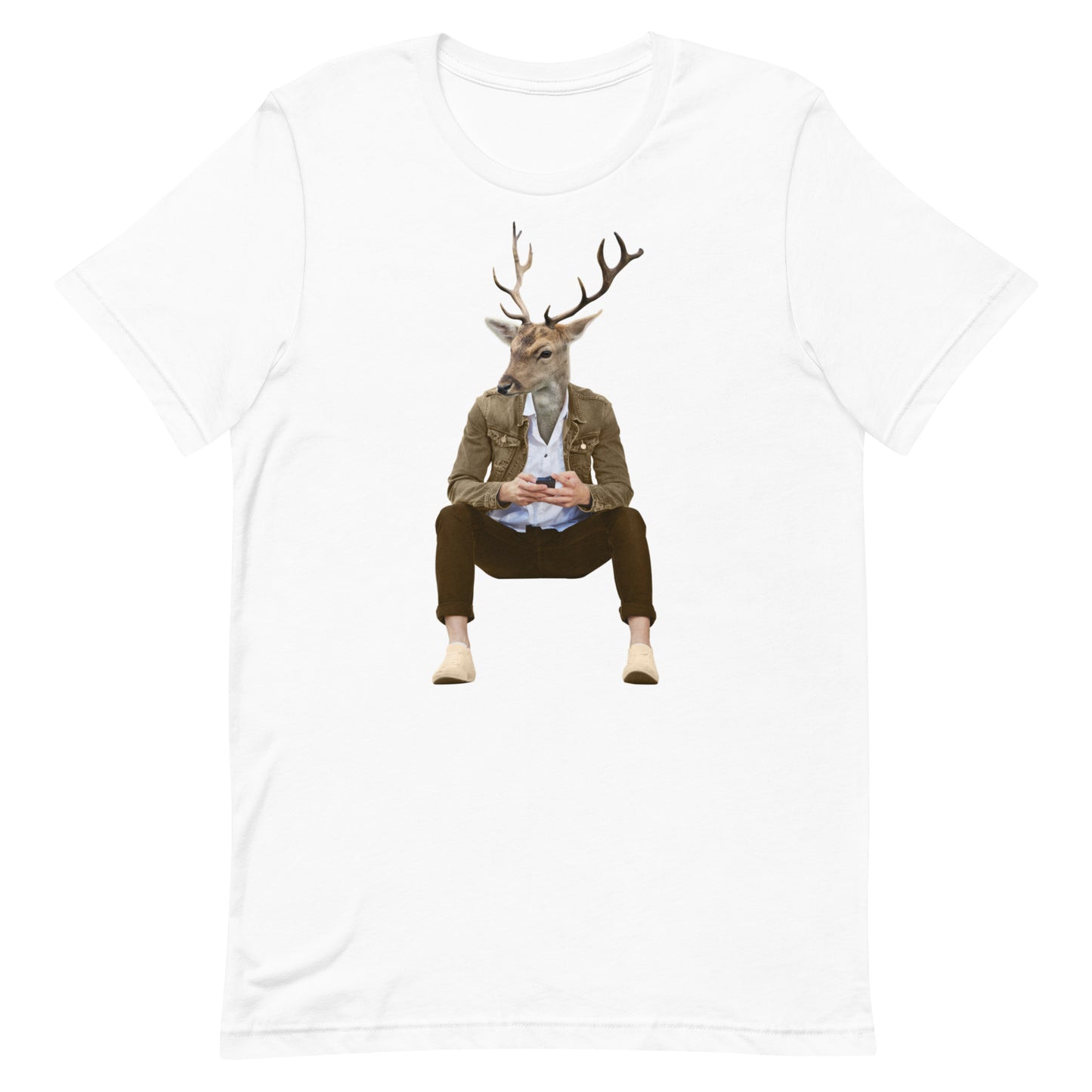 Deer In A Jacket Unisex t-shirt