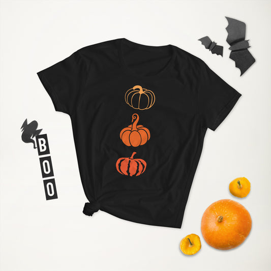 3 Pumpkins Halloween Women's short sleeve t-shirt