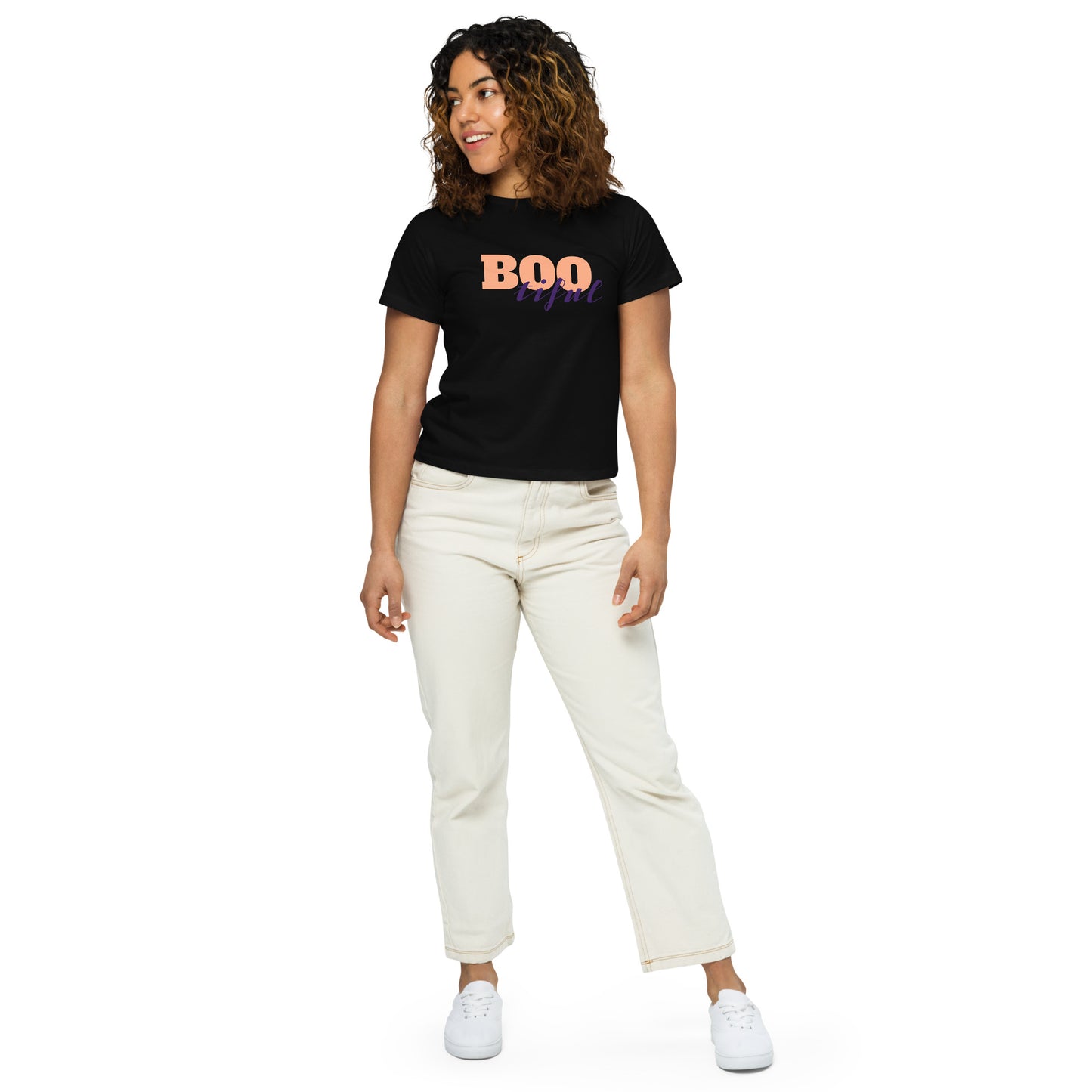 BOOTIFUL Halloween Women’s high-waisted t-shirt