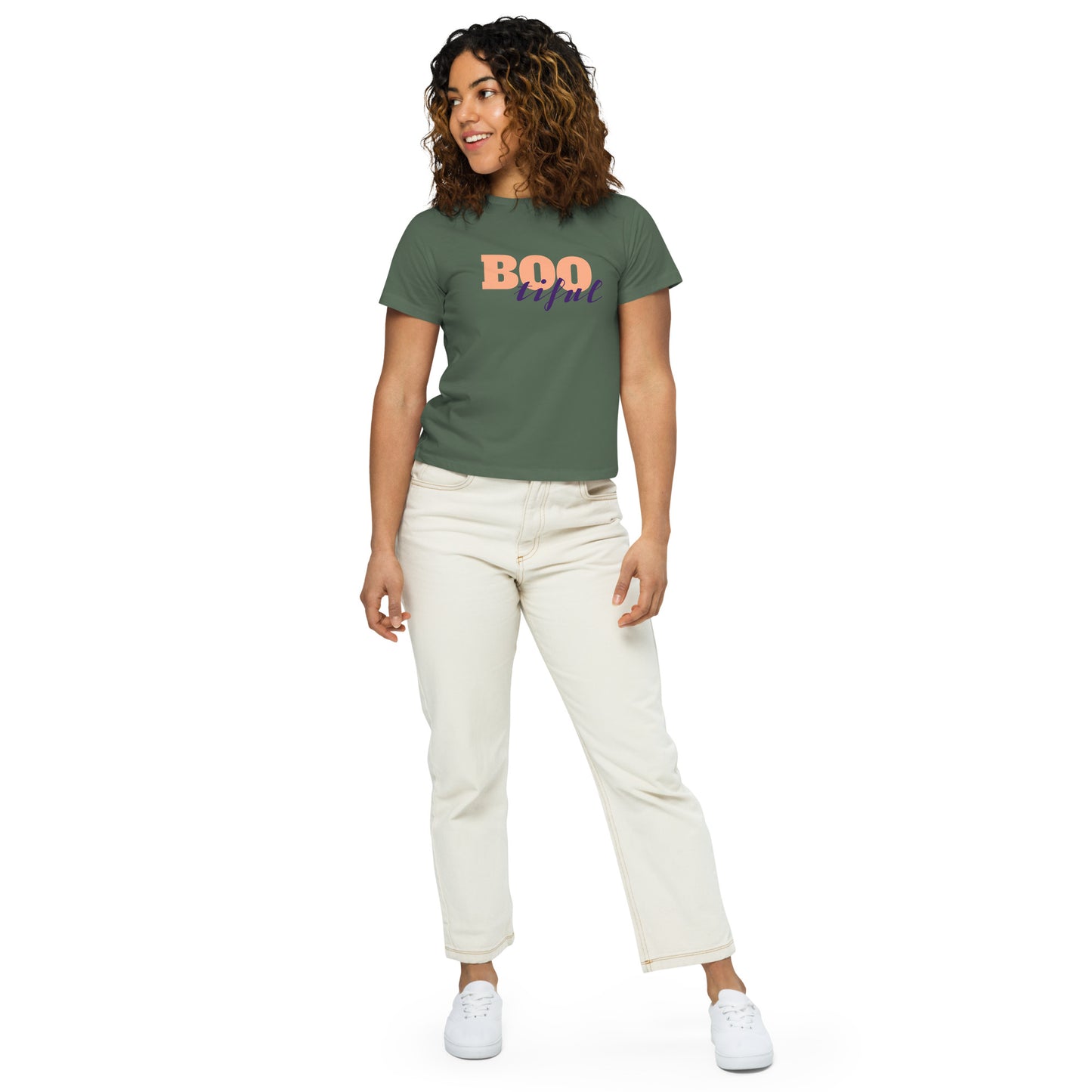 BOOTIFUL Halloween Women’s high-waisted t-shirt