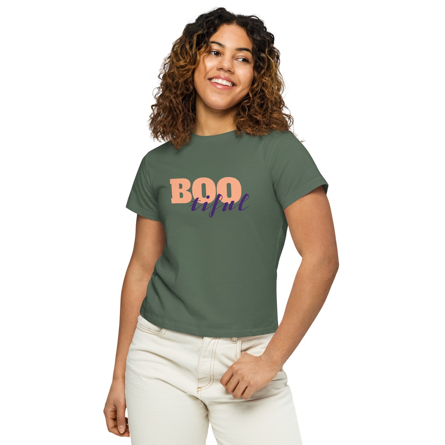 BOOTIFUL Halloween Women’s high-waisted t-shirt