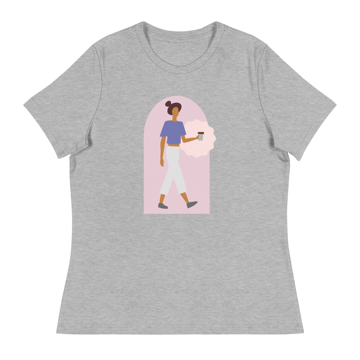 Walking with Coffee Women's Relaxed T-Shirt