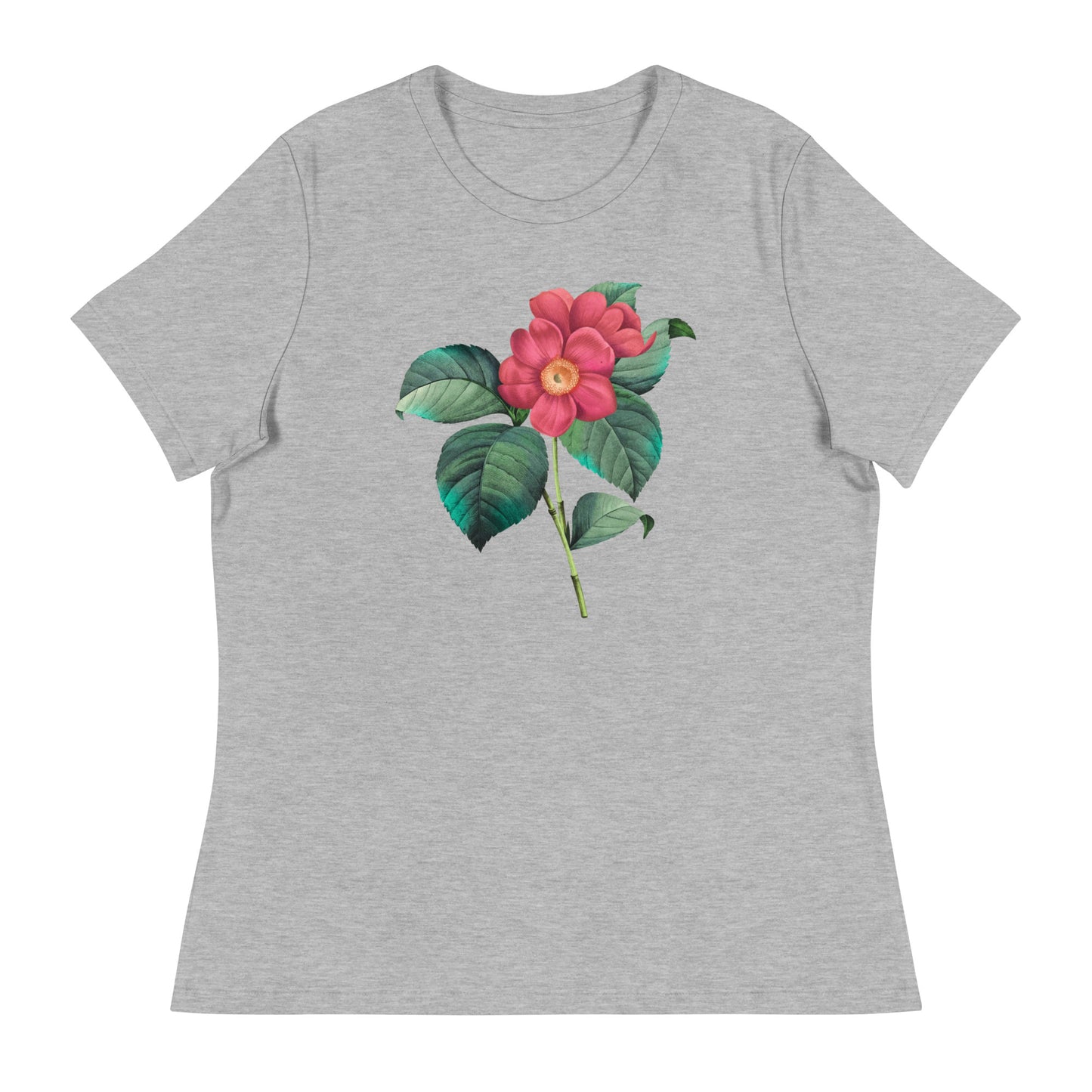 Red & Yellow Flowers Women's Relaxed T-Shirt