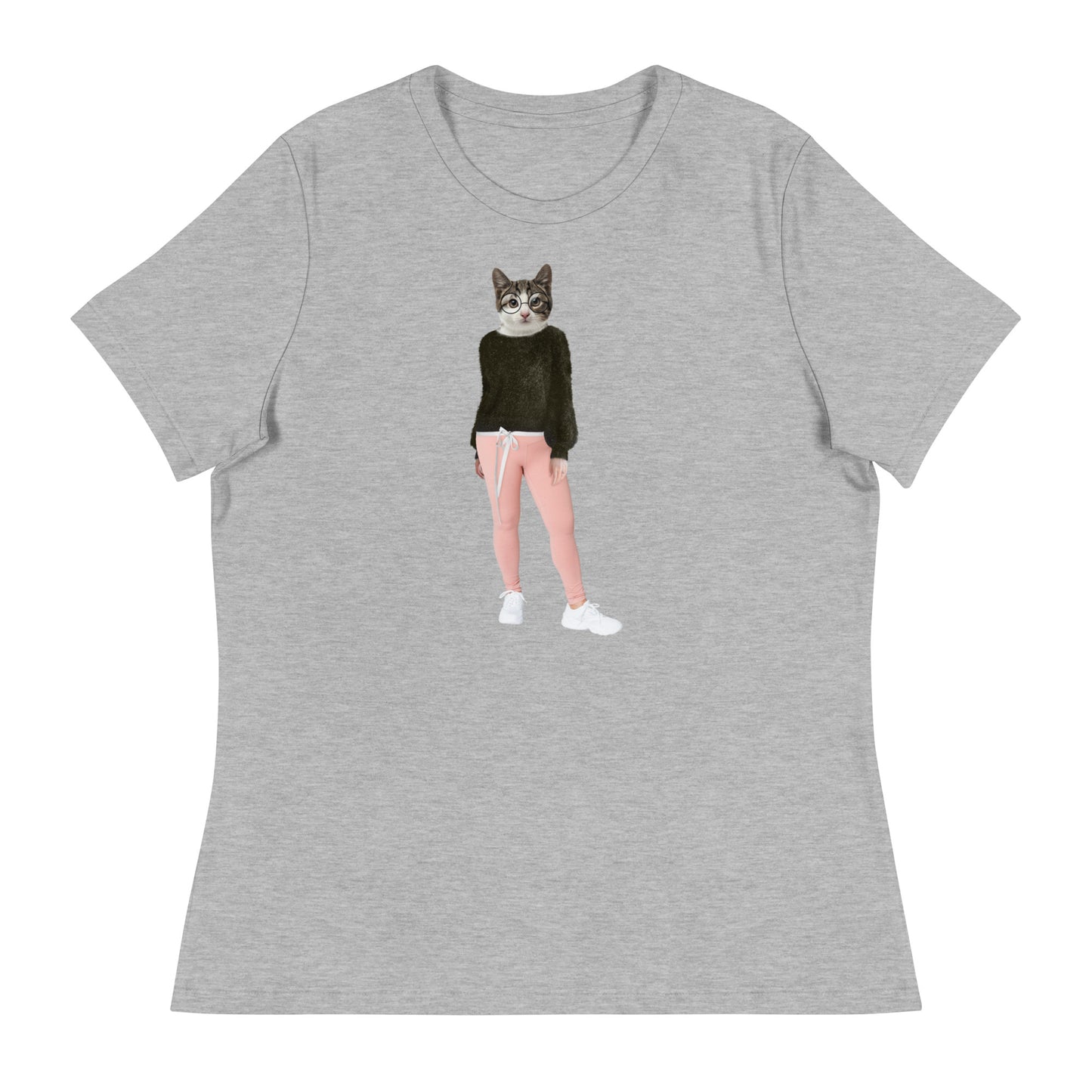 Casual Cat Collage Women's Relaxed T-Shirt