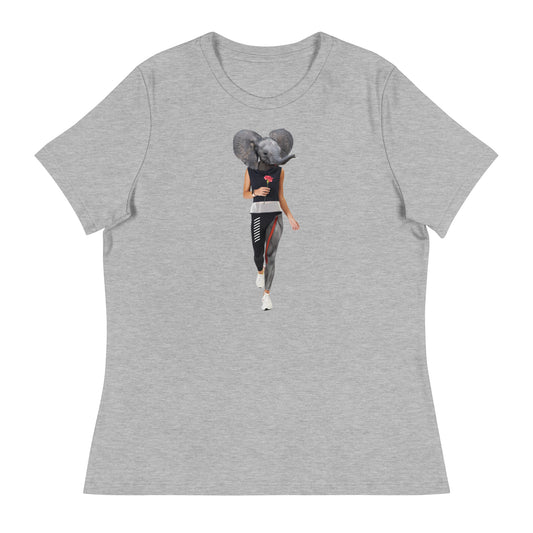 Athletic Elephant Women's Relaxed T-Shirt