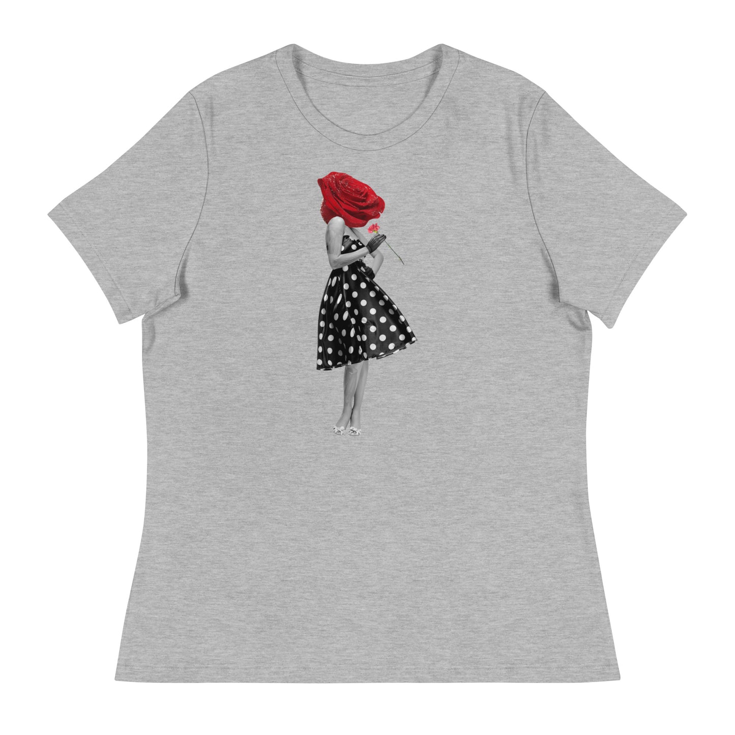 Rose Head Lady 2 Women's Relaxed T-Shirt