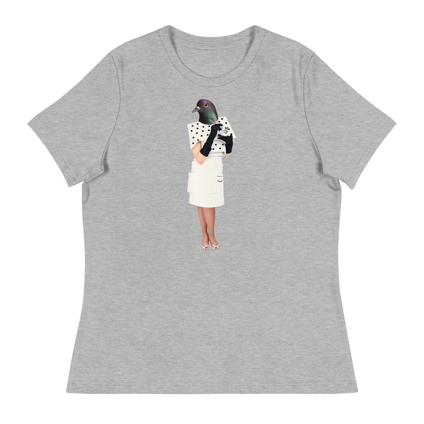 Fancy Pigeon In A Dress Women's Relaxed T-Shirt