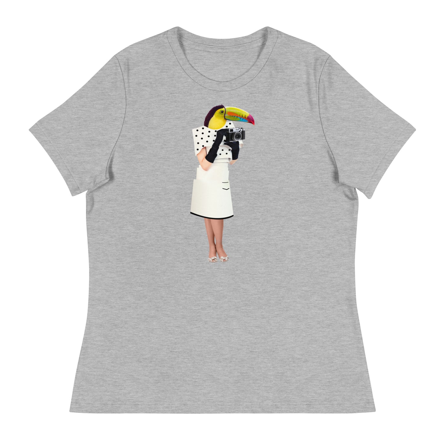 Fancy Toucan With A Camera Women's Relaxed T-Shirt