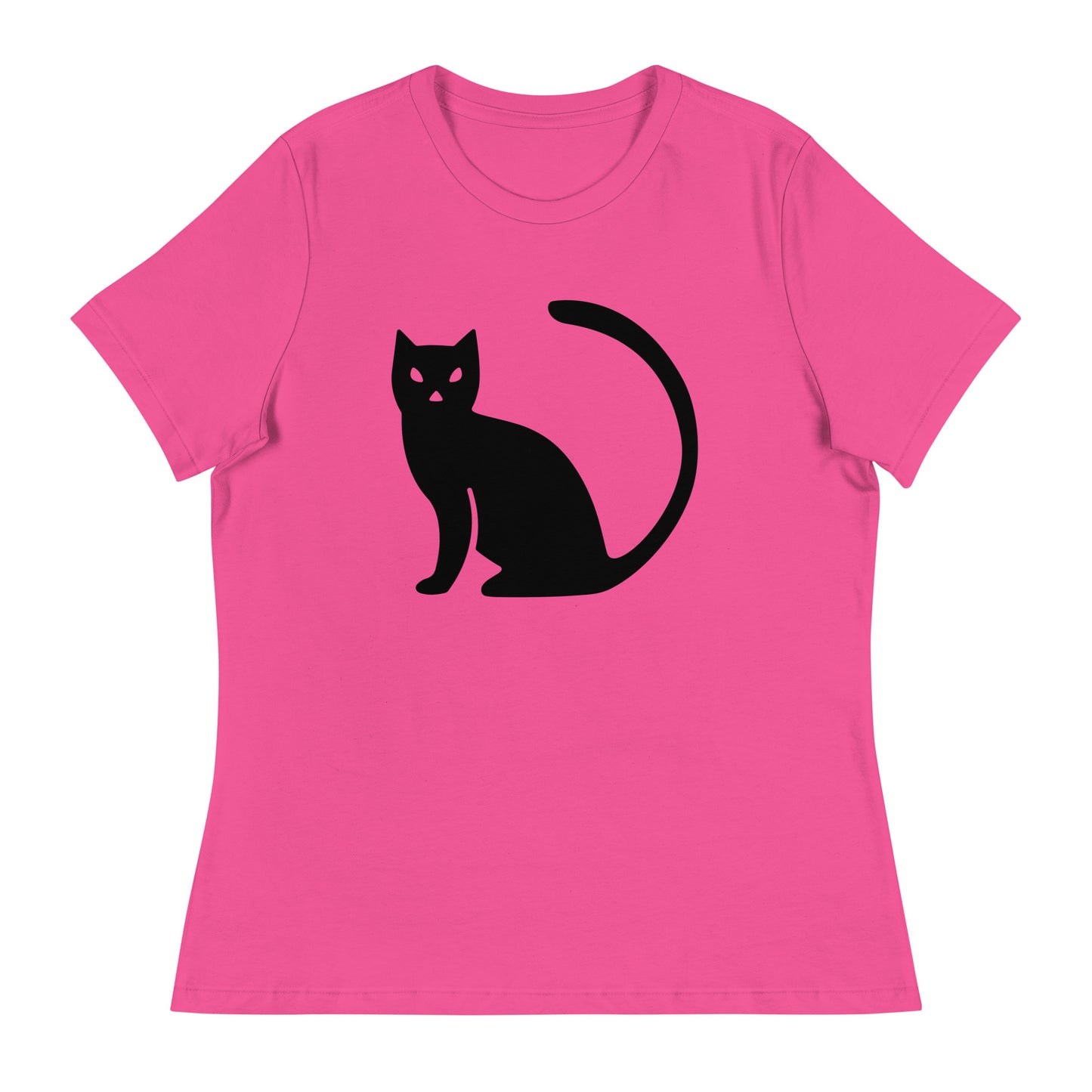 Black Cat Halloween Women's Relaxed T-Shirt