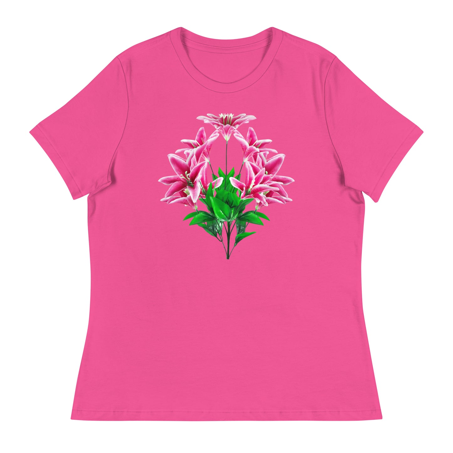 Pink Lilies Women's Relaxed T-Shirt