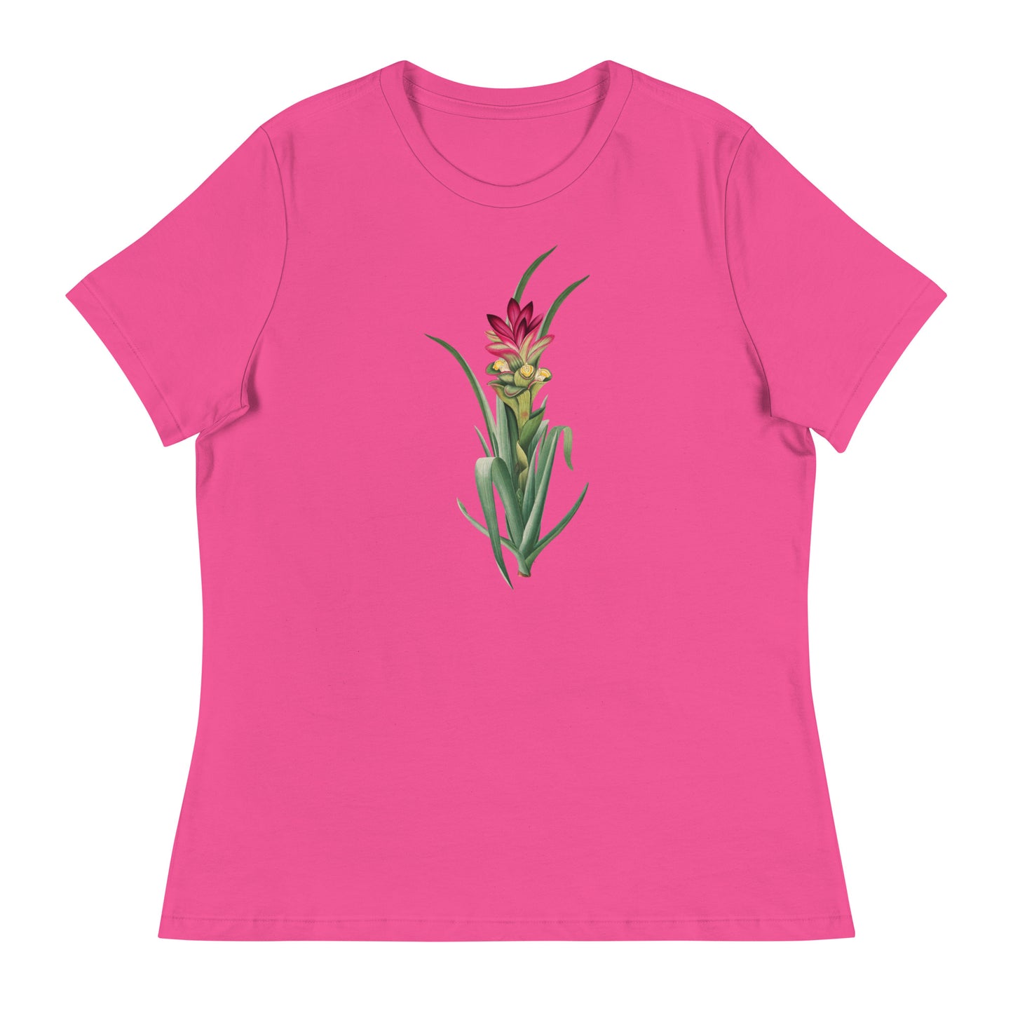 Pink Tropical Flower Women's Relaxed T-Shirt