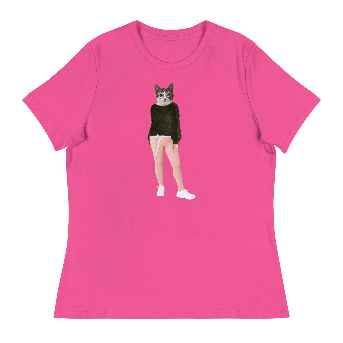 Casual Cat Collage Women's Relaxed T-Shirt