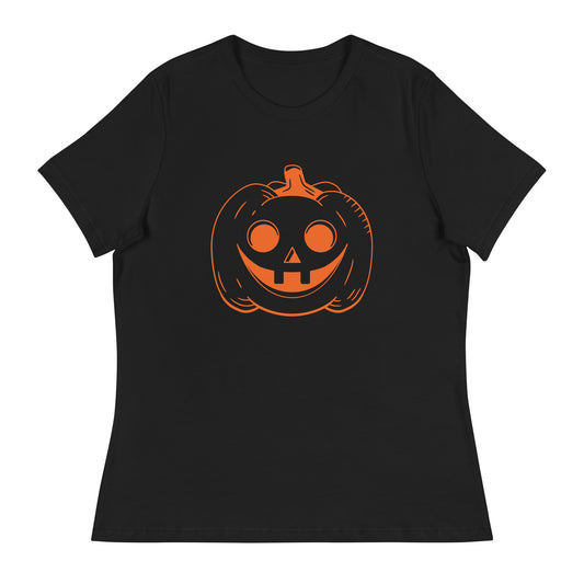 Carved Pumpkin Halloween Women's Relaxed T-Shirt