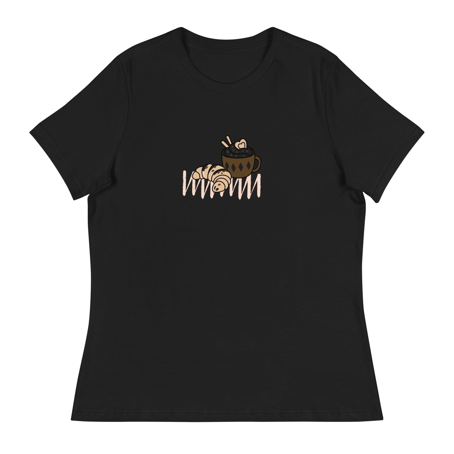 Coffee & Croissant Women's Relaxed T-Shirt