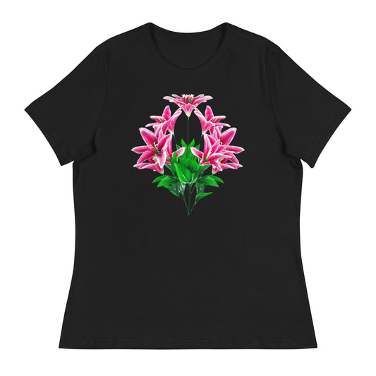 Pink Lilies Women's Relaxed T-Shirt