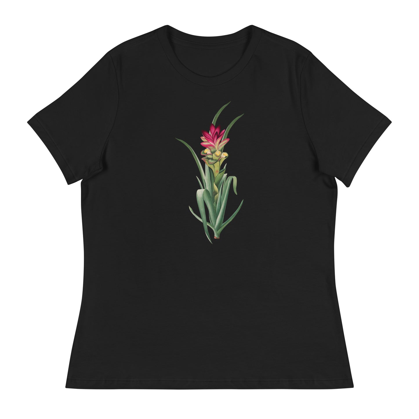 Pink Tropical Flower Women's Relaxed T-Shirt