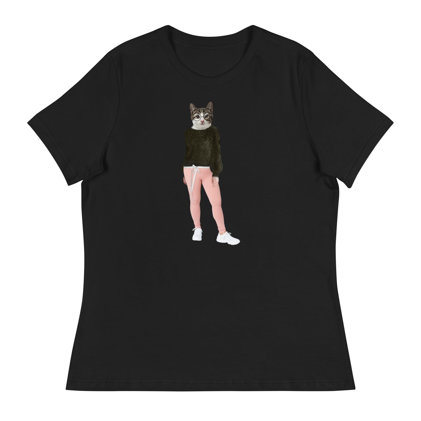 Casual Cat Collage Women's Relaxed T-Shirt