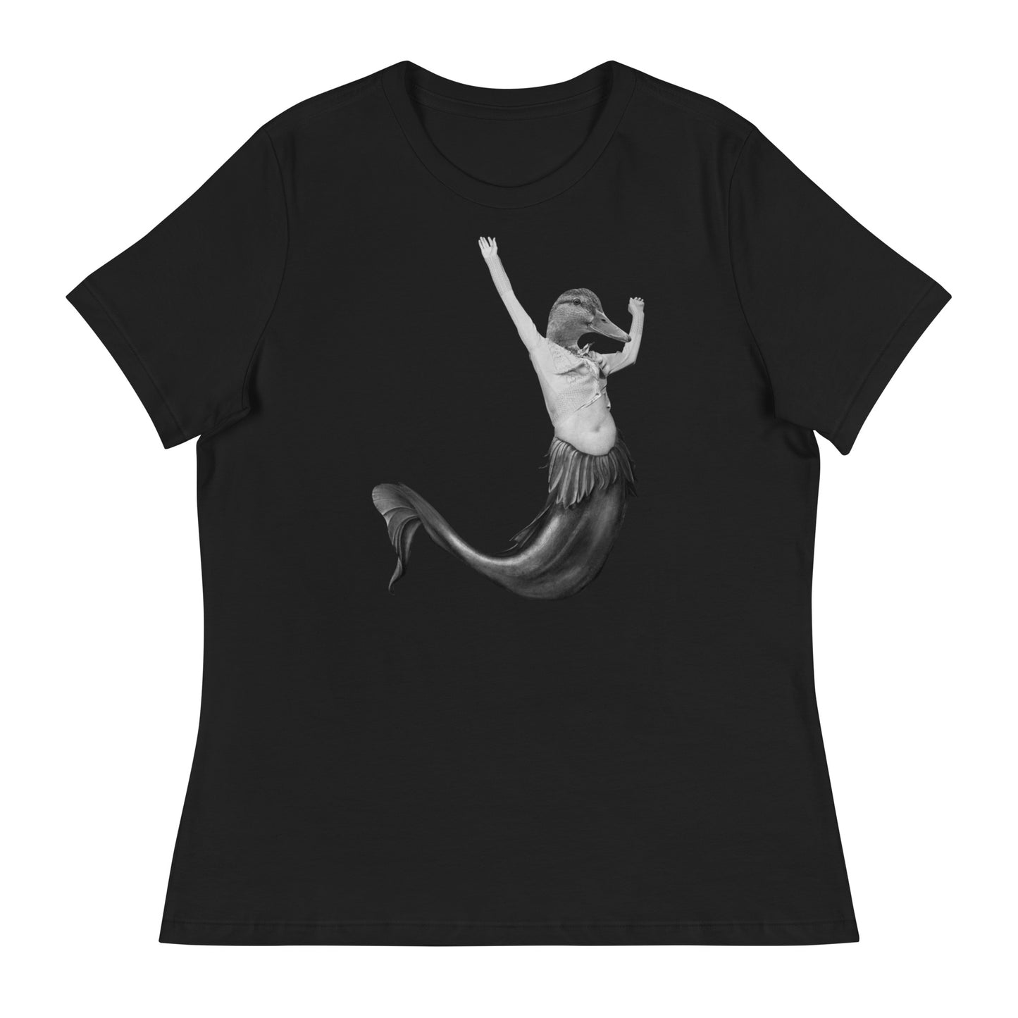 Duck Mermaid Collage Women's Relaxed T-Shirt