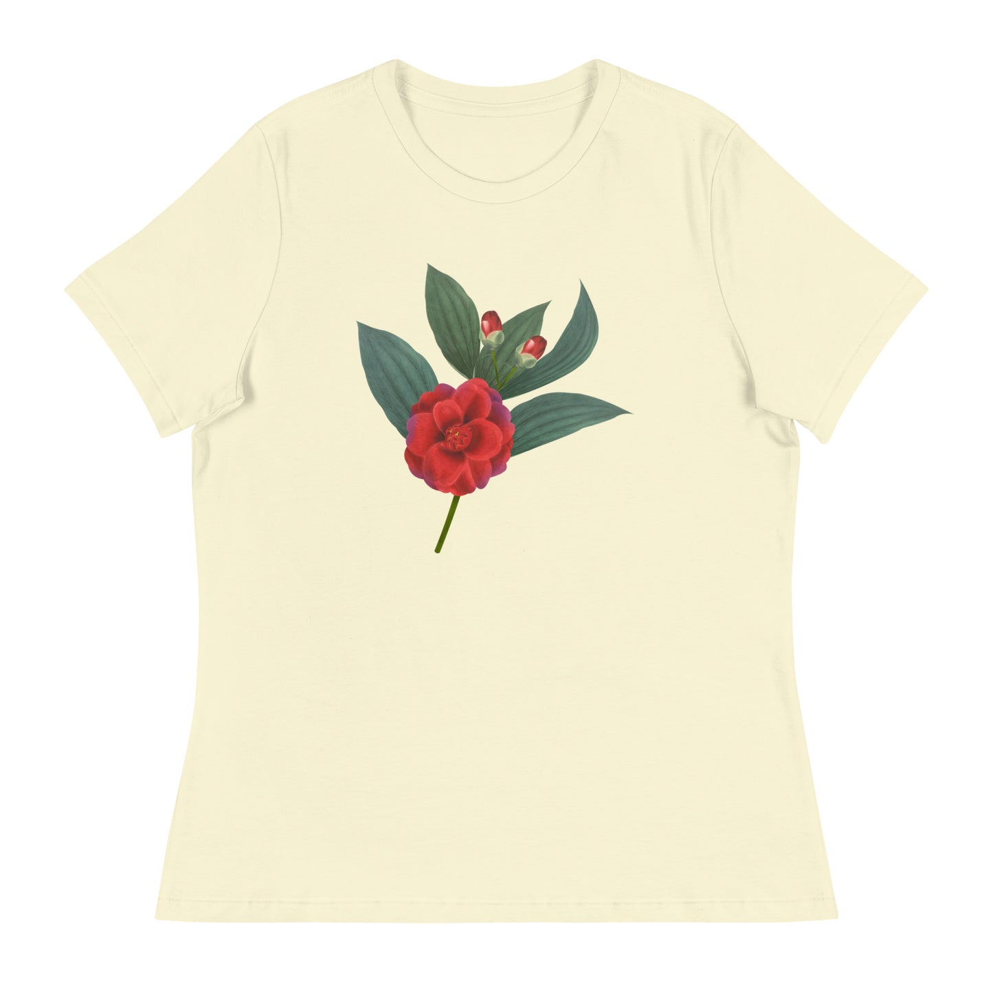 Red Hibiscus Women's Relaxed T-Shirt