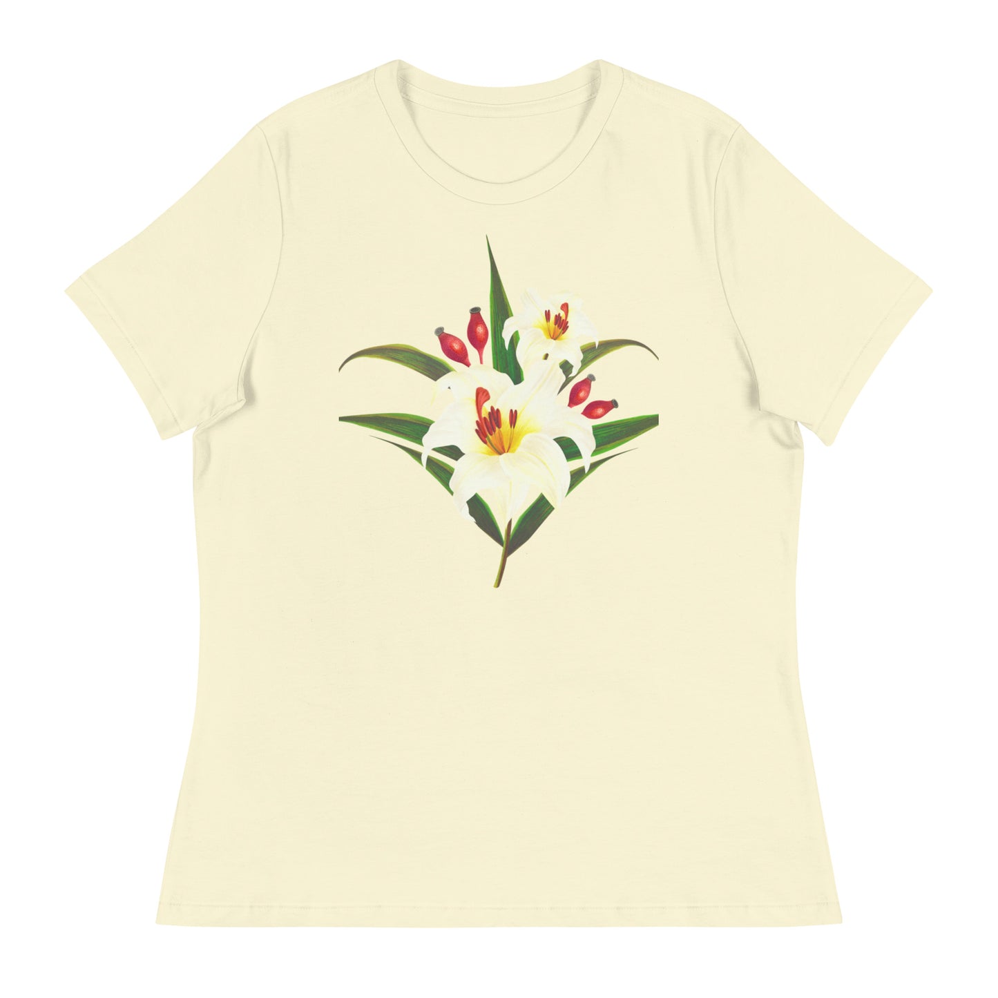 White Lilies Women's Relaxed T-Shirt