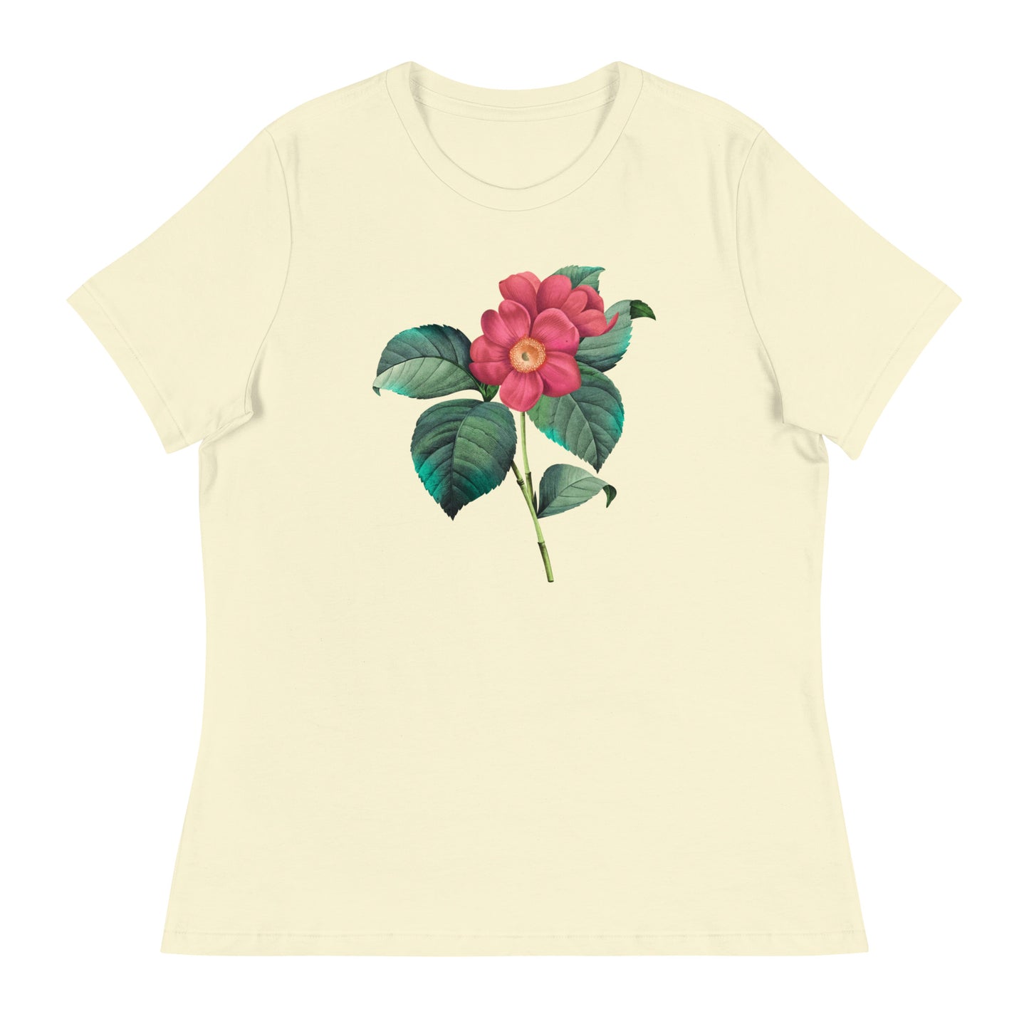 Red & Yellow Flowers Women's Relaxed T-Shirt