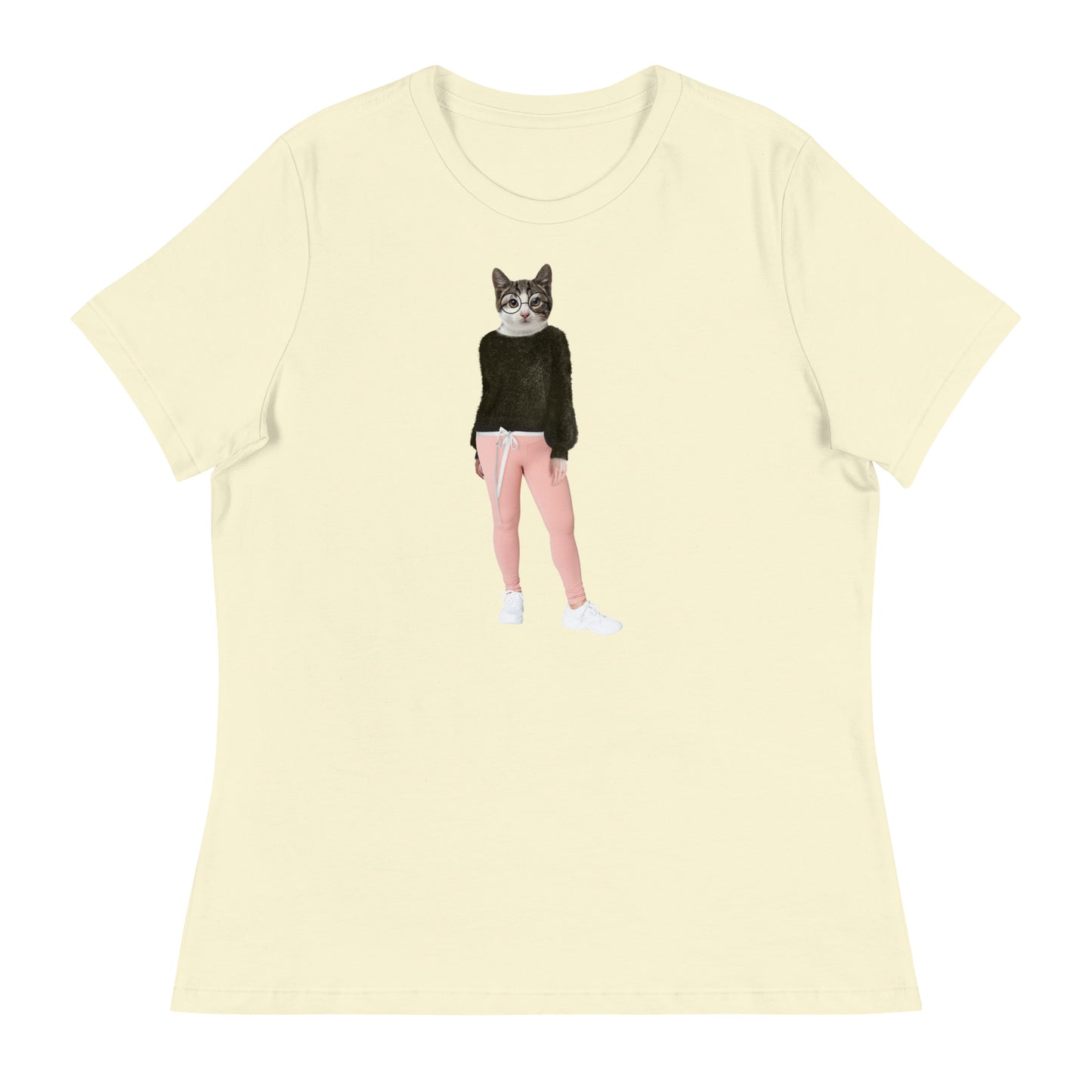 Casual Cat Collage Women's Relaxed T-Shirt