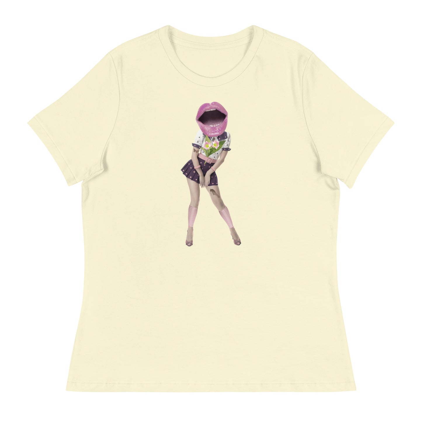 Lips For A Head Women's Relaxed T-Shirt