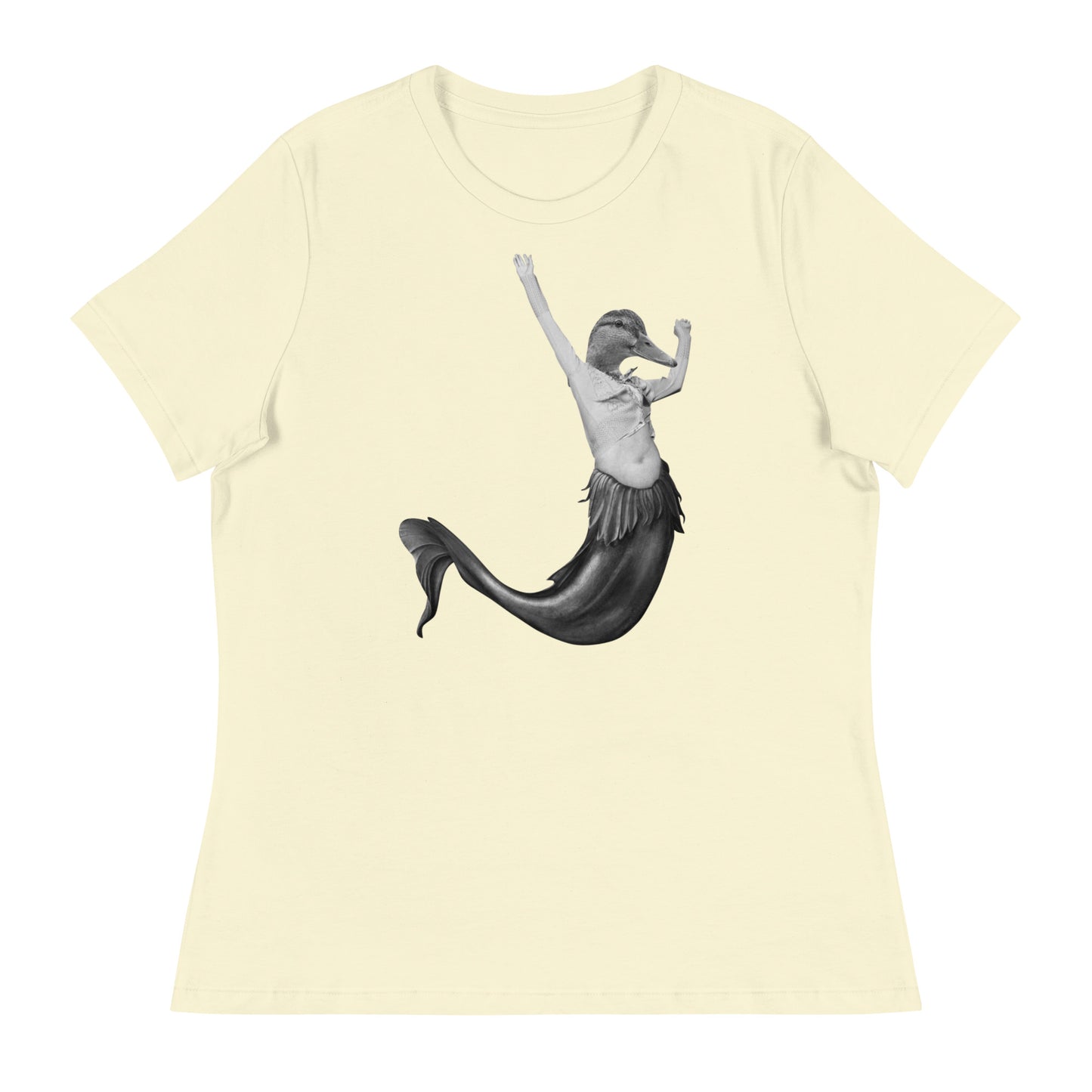 Duck Mermaid Collage Women's Relaxed T-Shirt