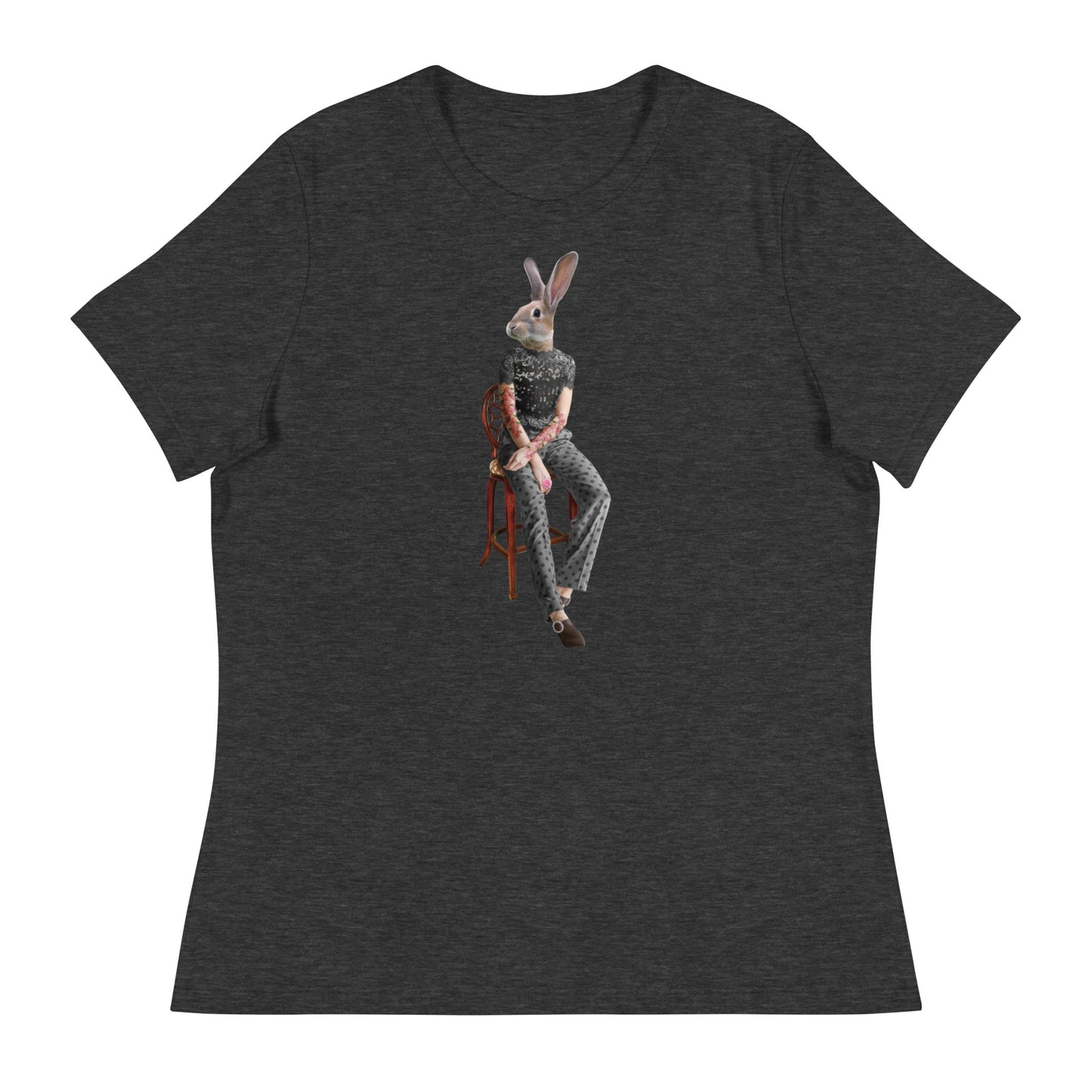 Rabbit On A Chair Women's Relaxed T-Shirt