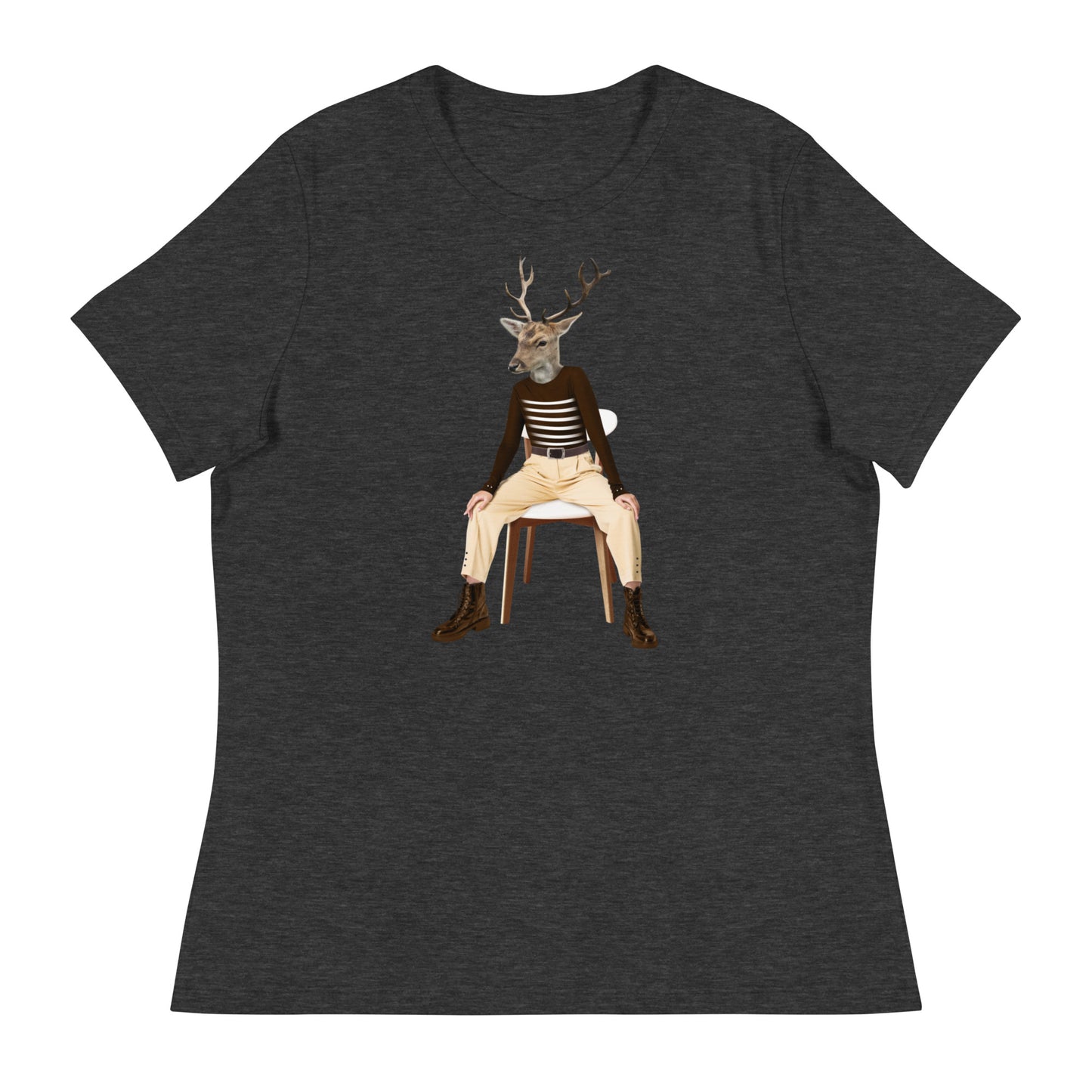 Deer On A Chair Women's Relaxed T-Shirt