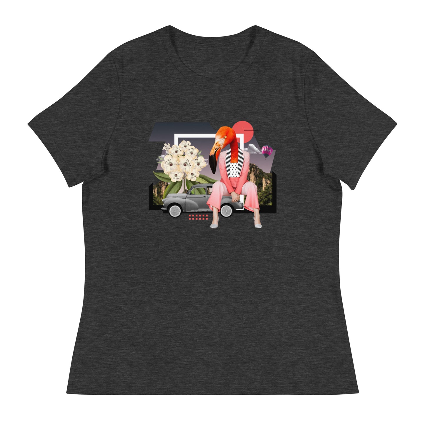 Flamingo Collage 3 Women's Relaxed T-Shirt