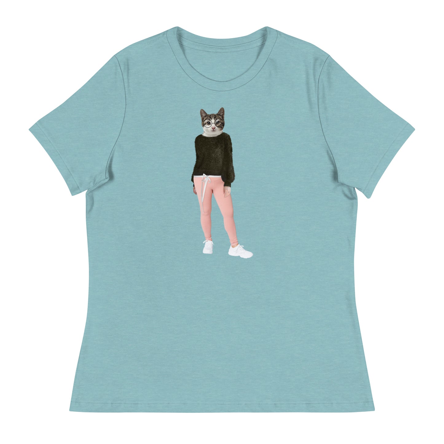 Casual Cat Collage Women's Relaxed T-Shirt