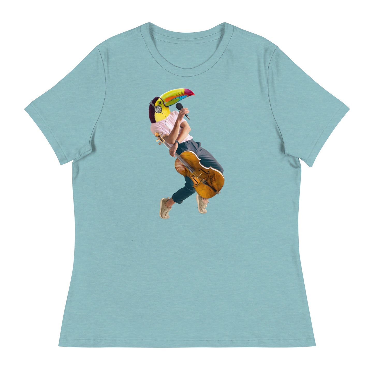 Toucan With a Cello Women's Relaxed T-Shirt