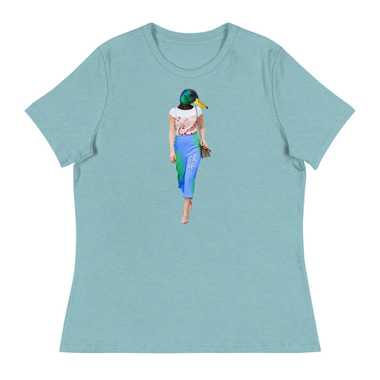 Casual Duck Collage Women's Relaxed T-Shirt