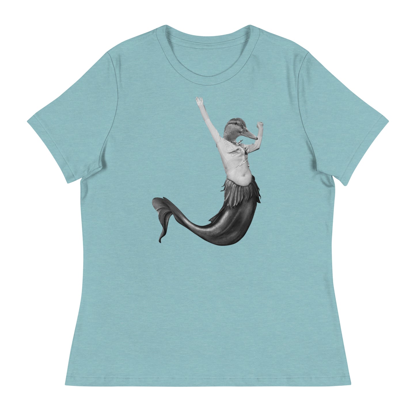 Duck Mermaid Collage Women's Relaxed T-Shirt