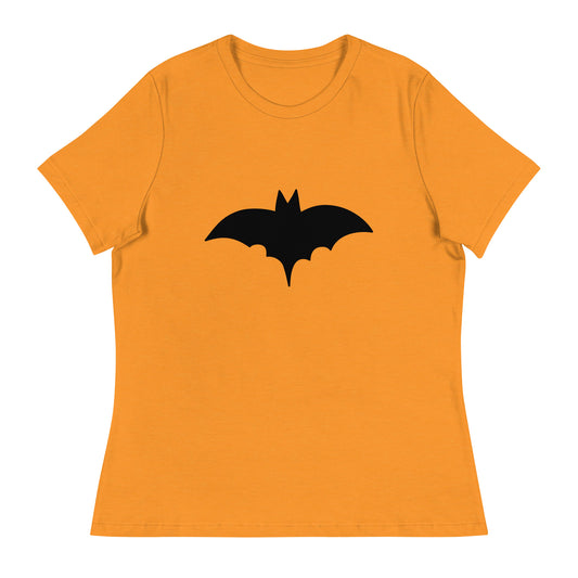 Bat Silhouette Halloween Women's Relaxed T-Shirt