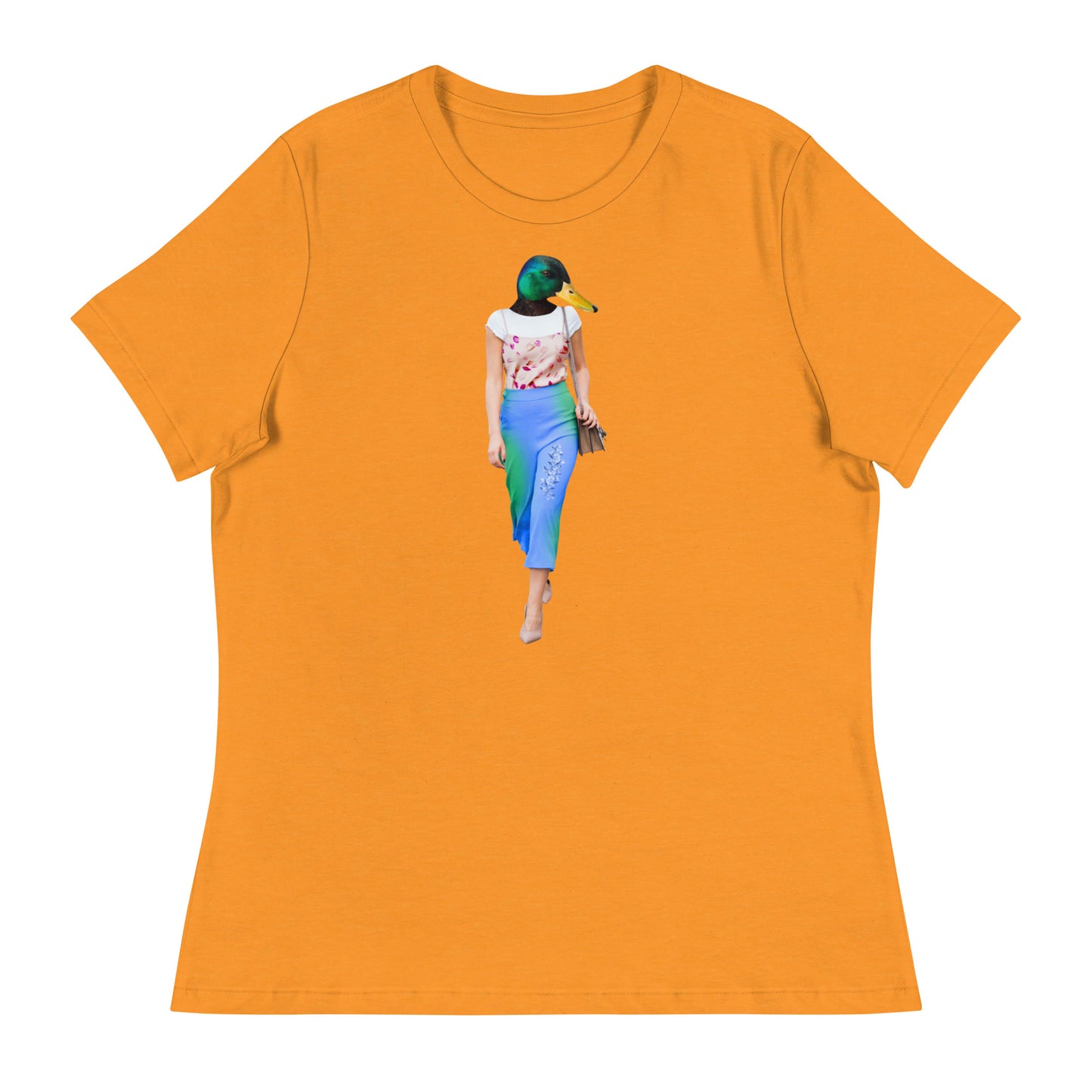 Casual Duck Collage Women's Relaxed T-Shirt