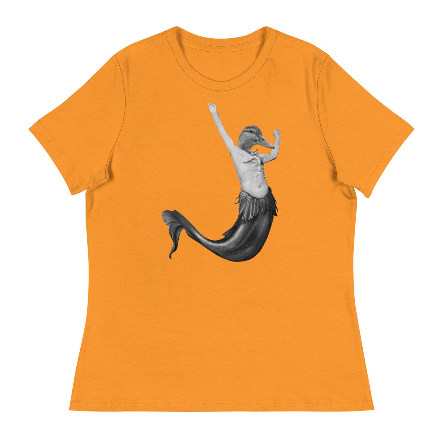 Duck Mermaid Collage Women's Relaxed T-Shirt