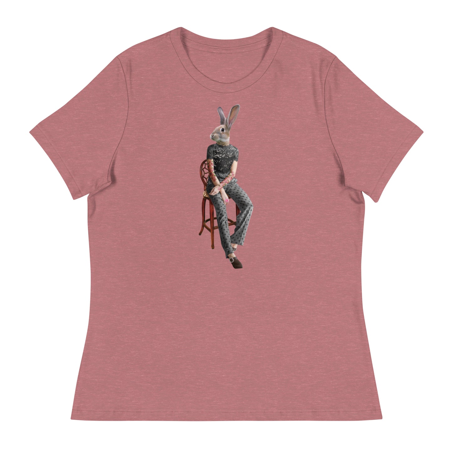 Rabbit On A Chair Women's Relaxed T-Shirt