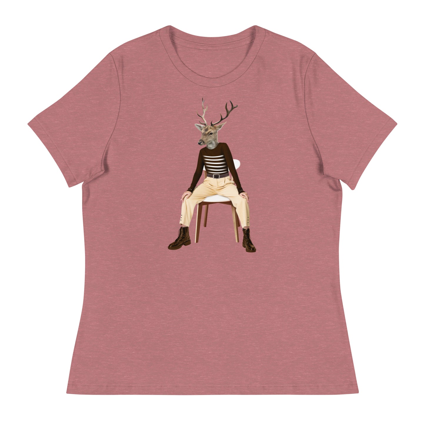 Deer On A Chair Women's Relaxed T-Shirt