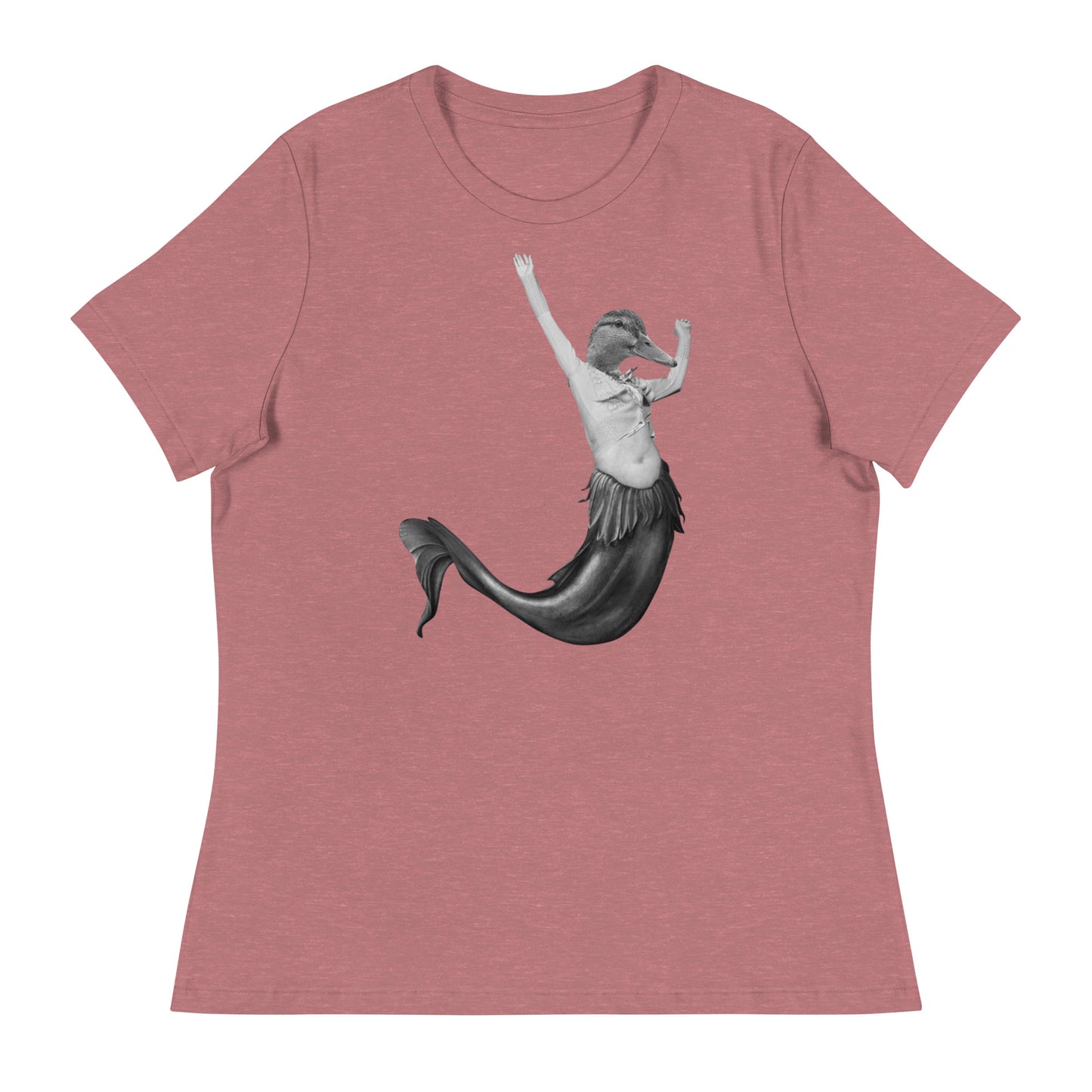 Duck Mermaid Collage Women's Relaxed T-Shirt