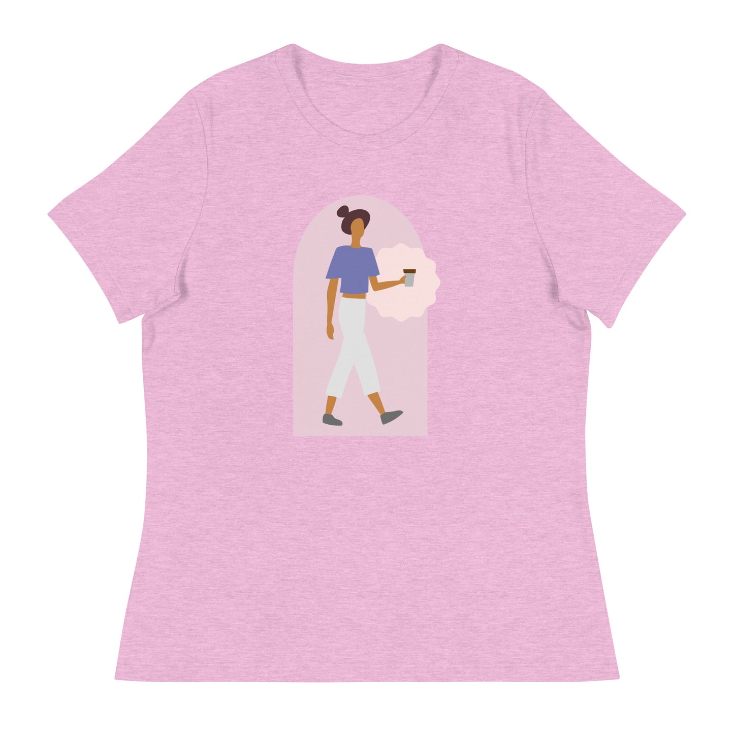 Walking with Coffee Women's Relaxed T-Shirt